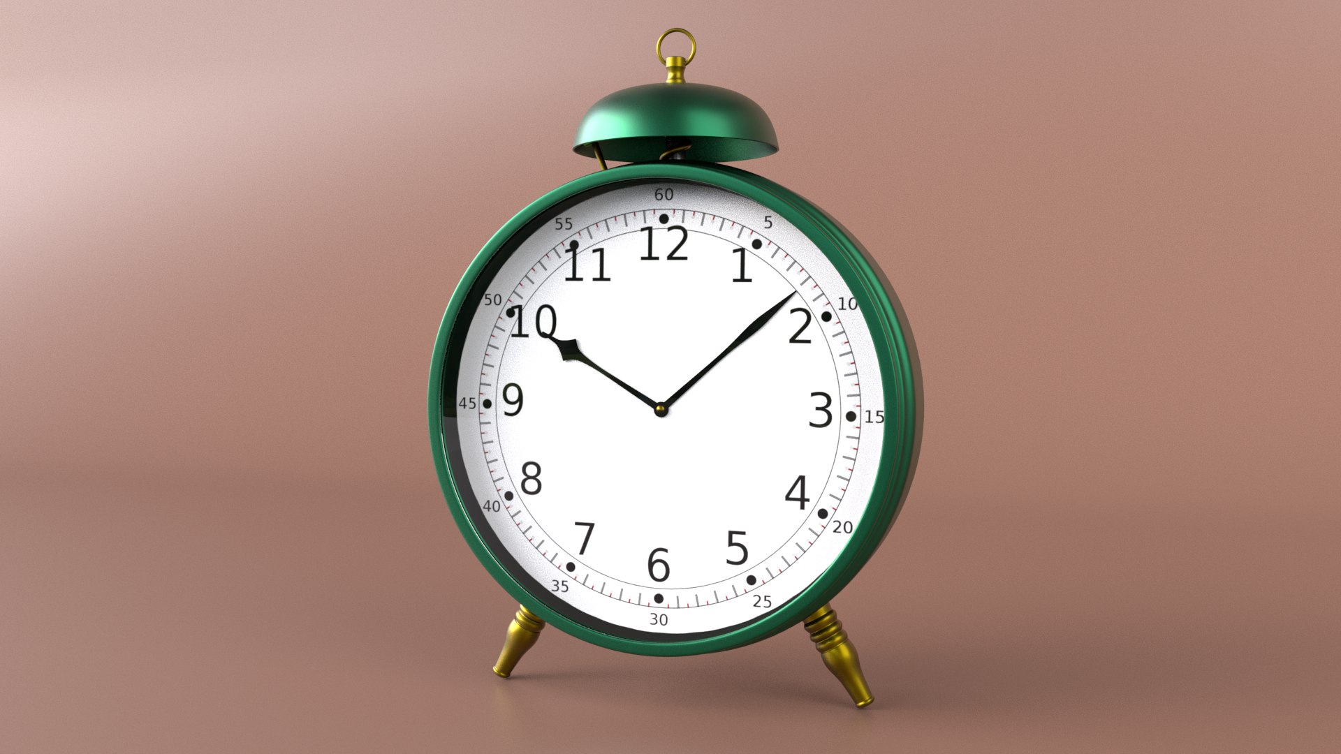 AN OLD FASHIONED ALARM CLOCK model TurboSquid 2151523