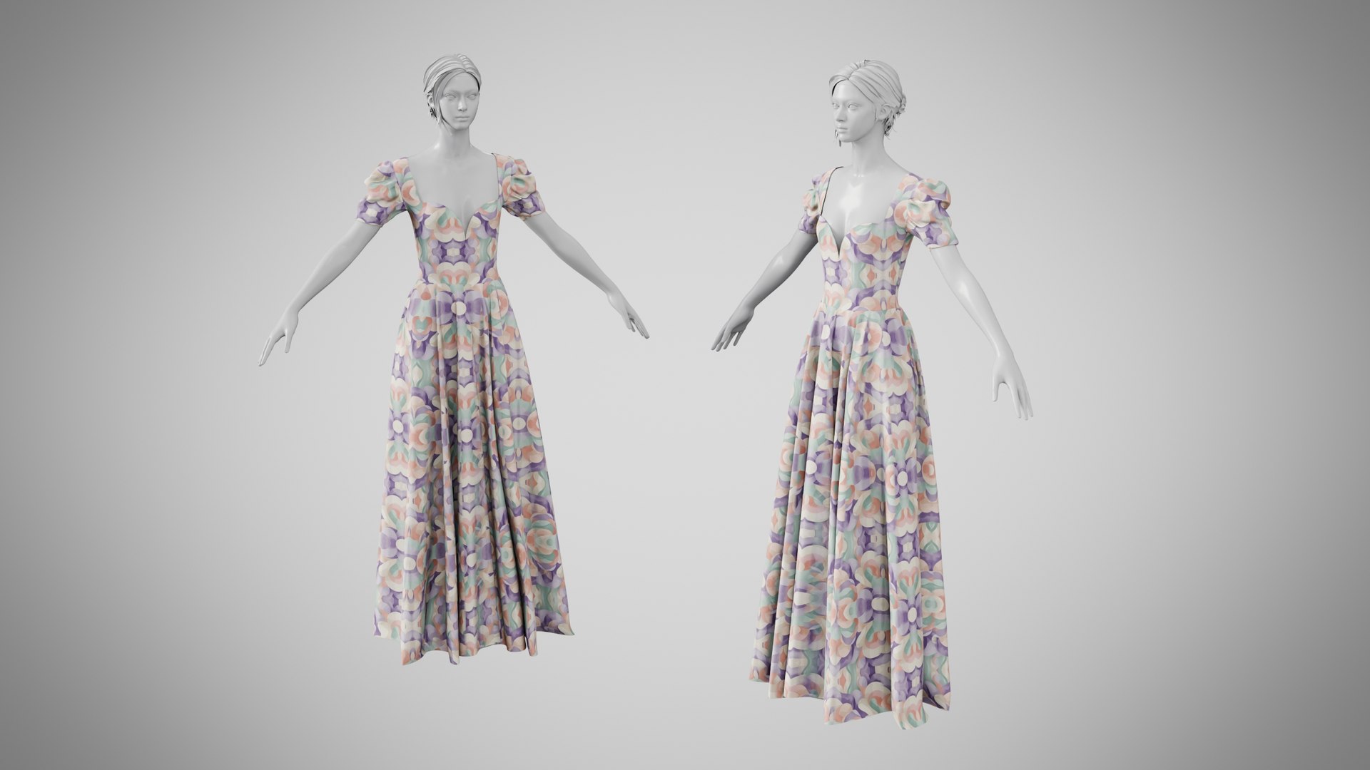 3D Model Dress 07 Pattern 04 - TurboSquid 2440646