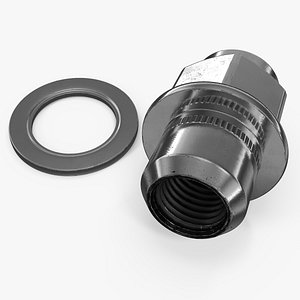Wheel Nut And Washer 3D
