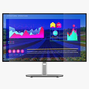 3D Dell UltraSharp 27 Monitor