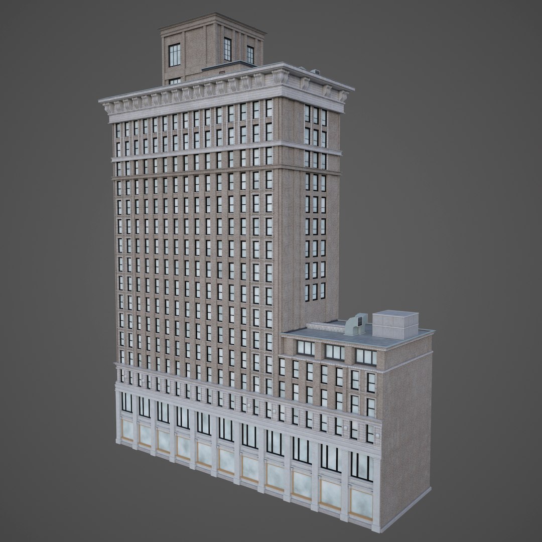 Realistic Bank Building 3D Model - TurboSquid 1225023