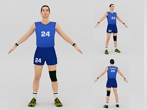 Volleyball Player V2 3D model