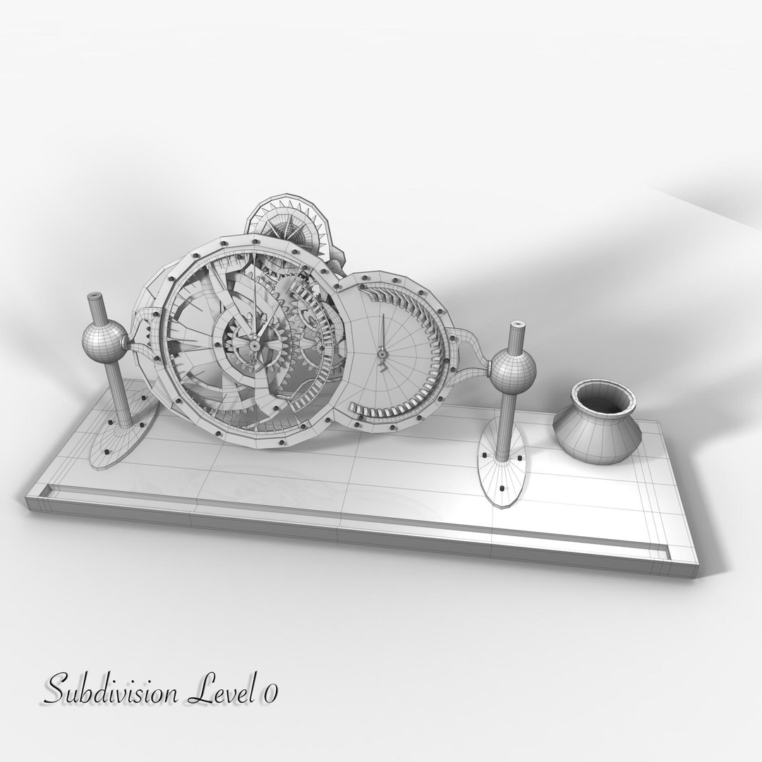 3d Model Table Clock