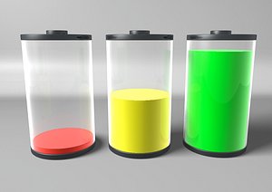 batteries 3d model