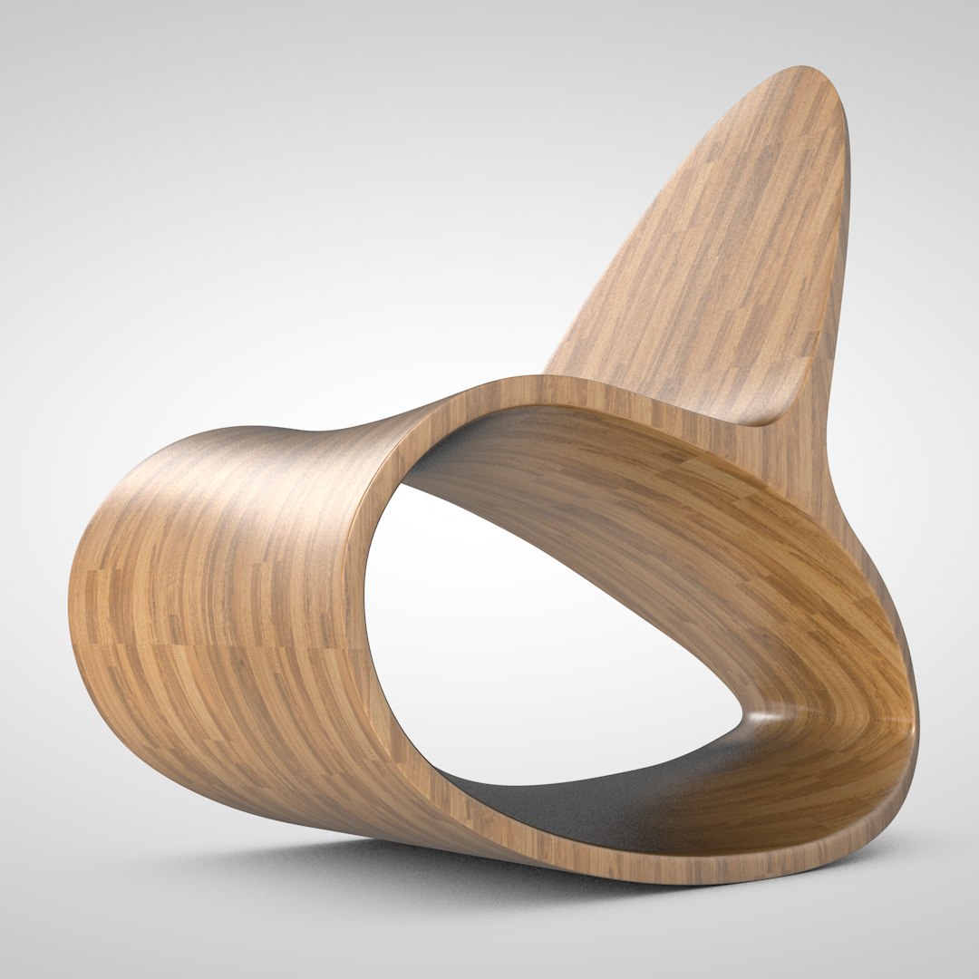 Ocean Rocker Rocking Chair 3d Model