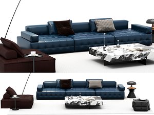 Modern Genuine Leather Sofa