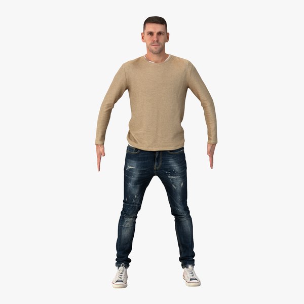 3D James Casual Autumn A Pose