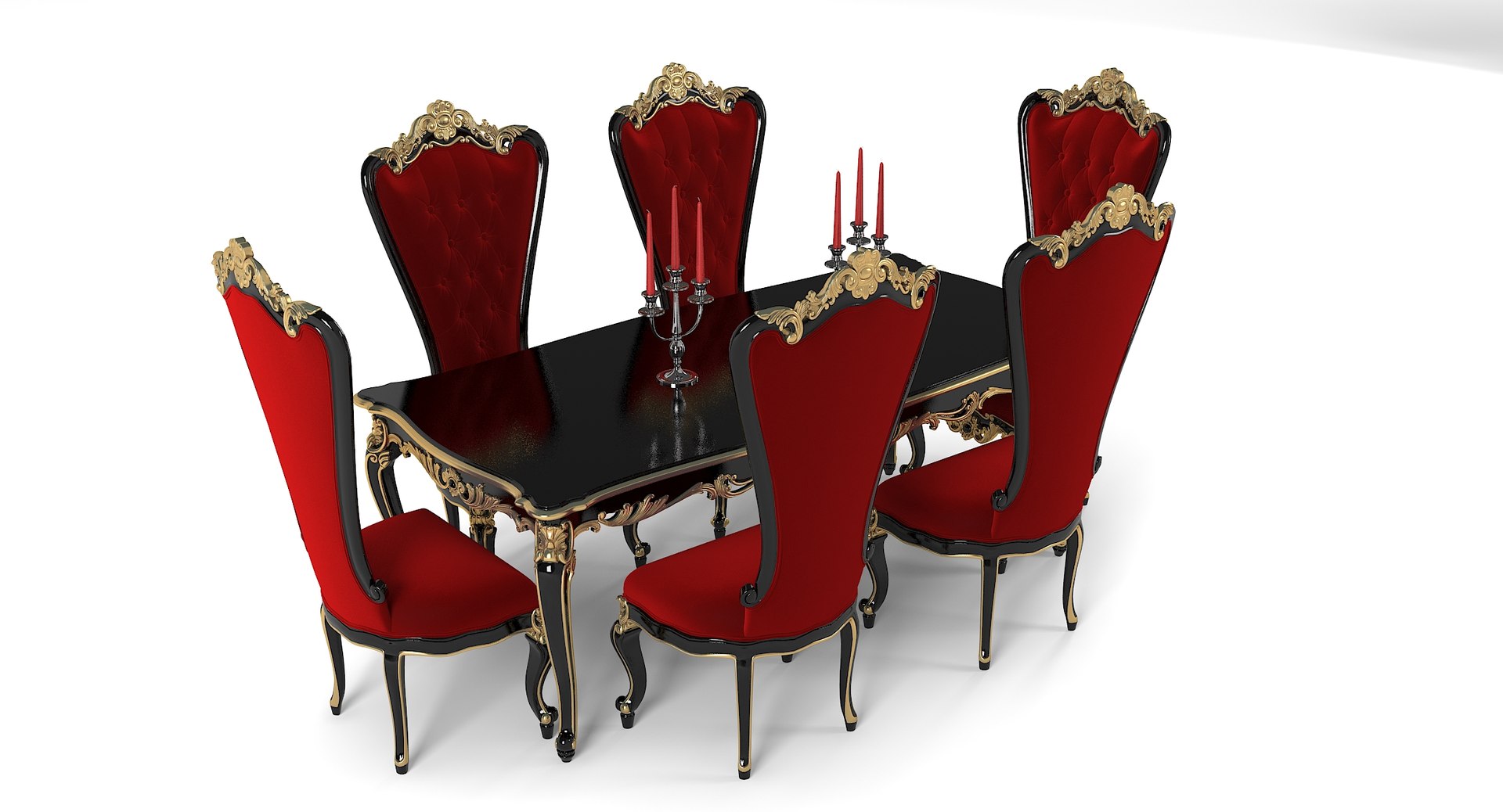 Fabulous Baroque Absolom Roche 3D Model - TurboSquid 1172043