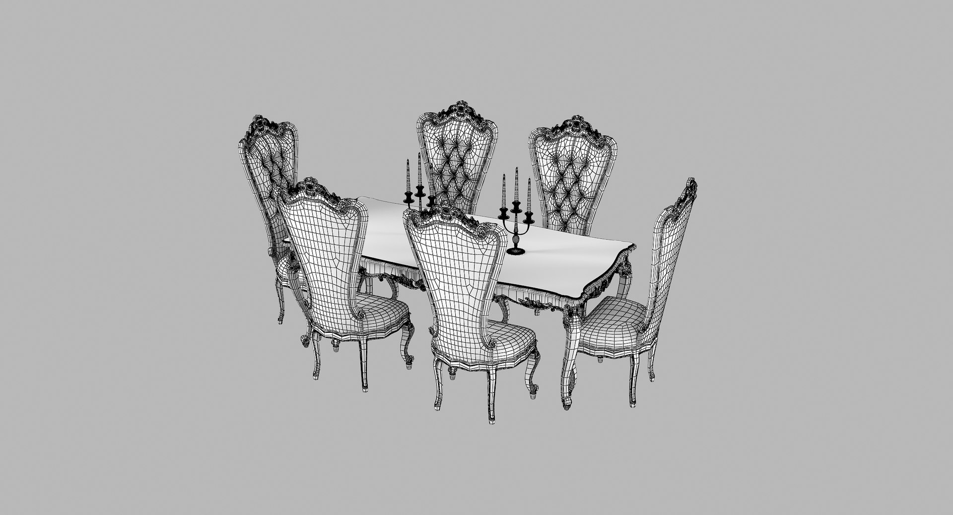 Fabulous Baroque Absolom Roche 3D Model - TurboSquid 1172043
