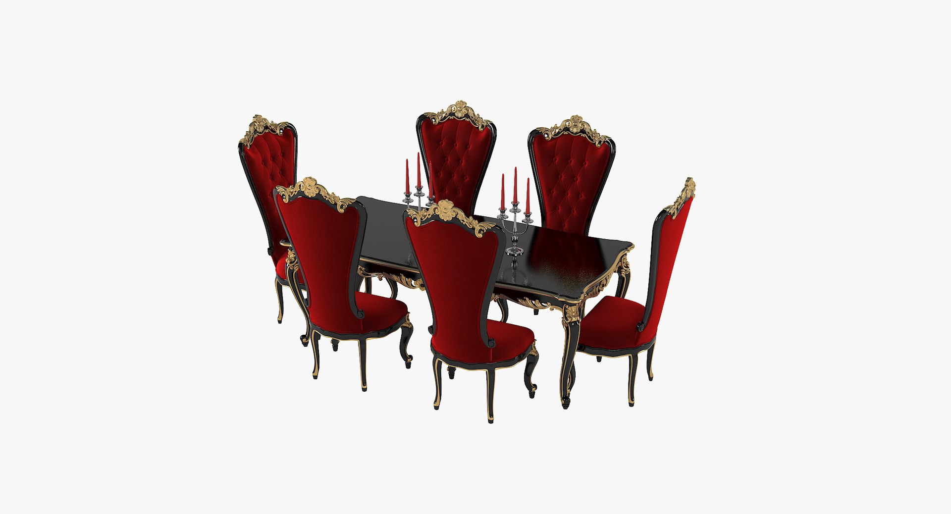 Fabulous Baroque Absolom Roche 3D Model - TurboSquid 1172043