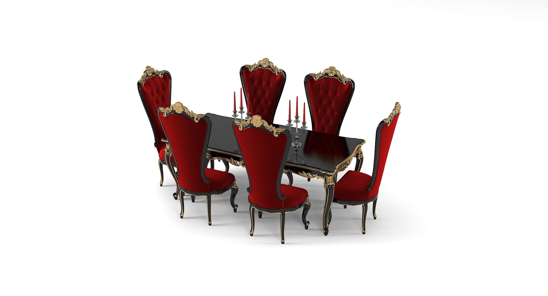 Fabulous Baroque Absolom Roche 3D Model - TurboSquid 1172043