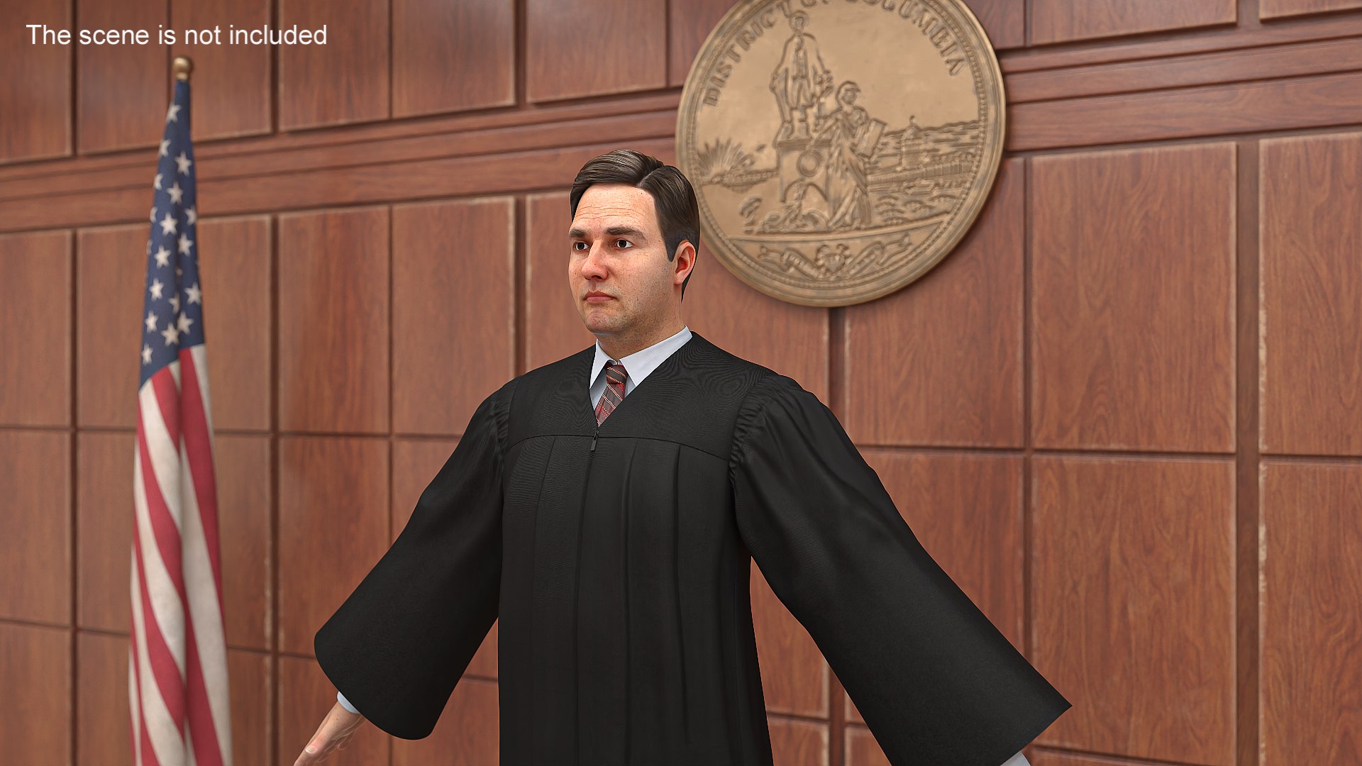 Judge A-Pose 3D - TurboSquid 2339126