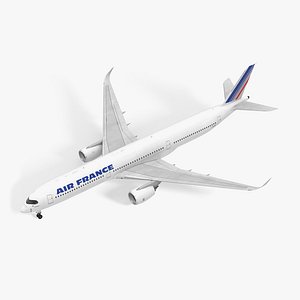 Airbus A350-1000 Air France 3D Model