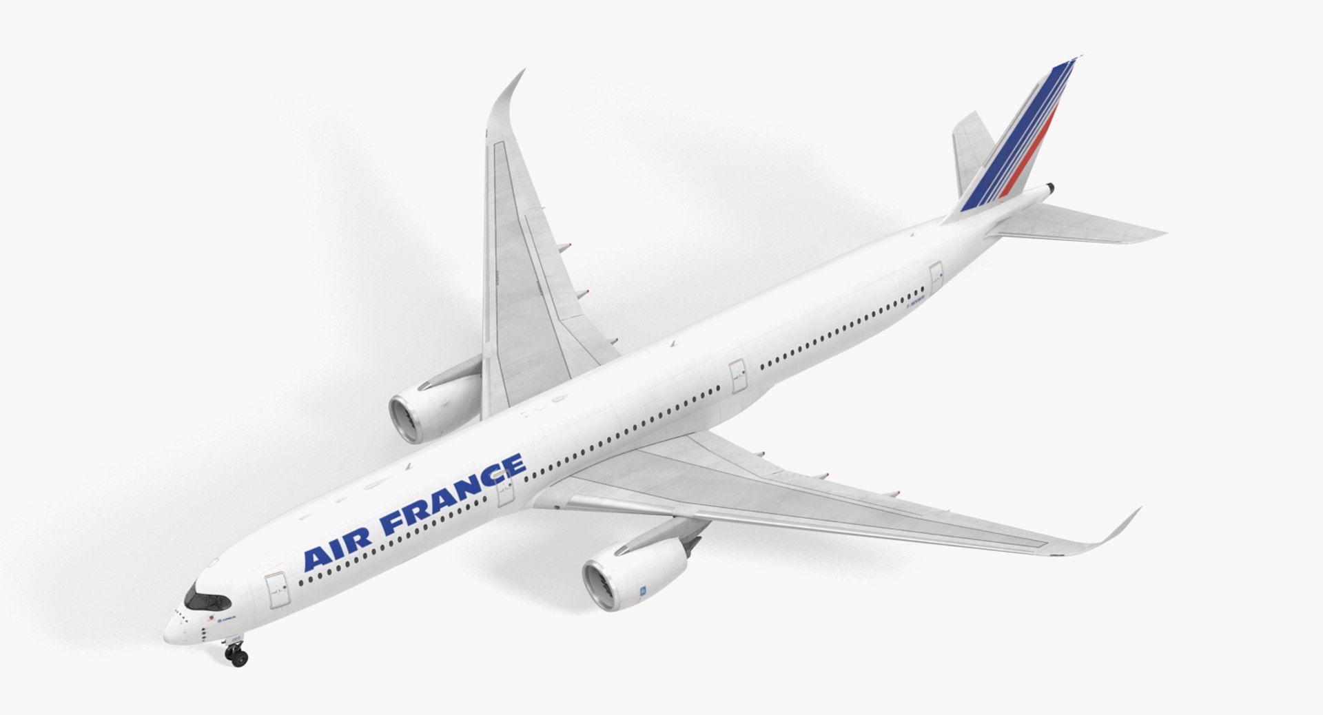 Airbus A350-1000 Air France 3D Model 3D model preview