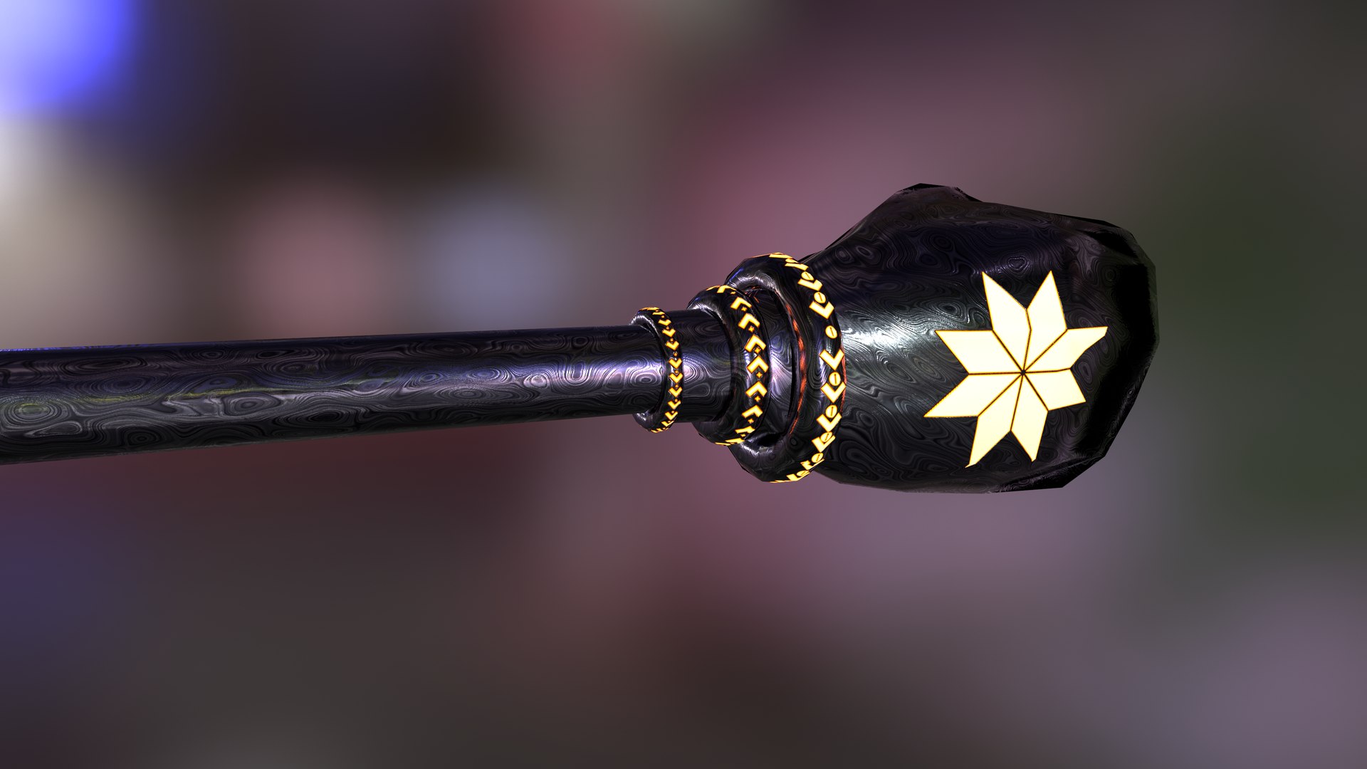 3D Hammer Hand Melee Weapon Game Model Kit PBR Low-poly Model ...