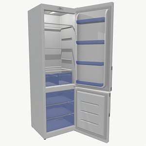 3D low-poly refrigerator