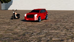 Car and motorcycle 3D