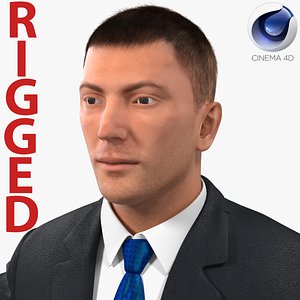 Businessman Rigged for Cinema 4D