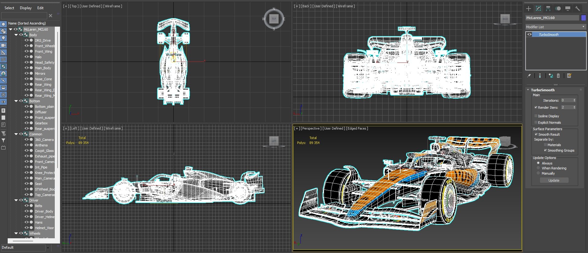 McLaren MCL60 F1 Team Season 2023 3D model - TurboSquid 2038989