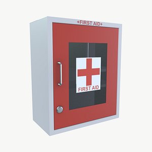 3D First Aid Box model