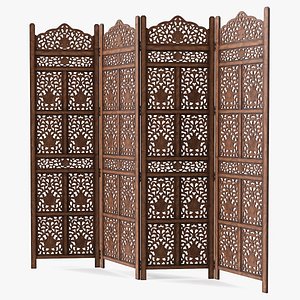 Freestanding Folding Room Screen Divider