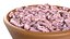 Tigela de feijão Borlotti com cranberry
