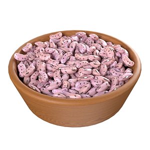 3D model Cranberry Borlotti bean bowl