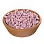 Tigela de feijão Borlotti com cranberry