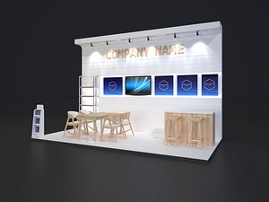 3D exhibition stand 6x3m