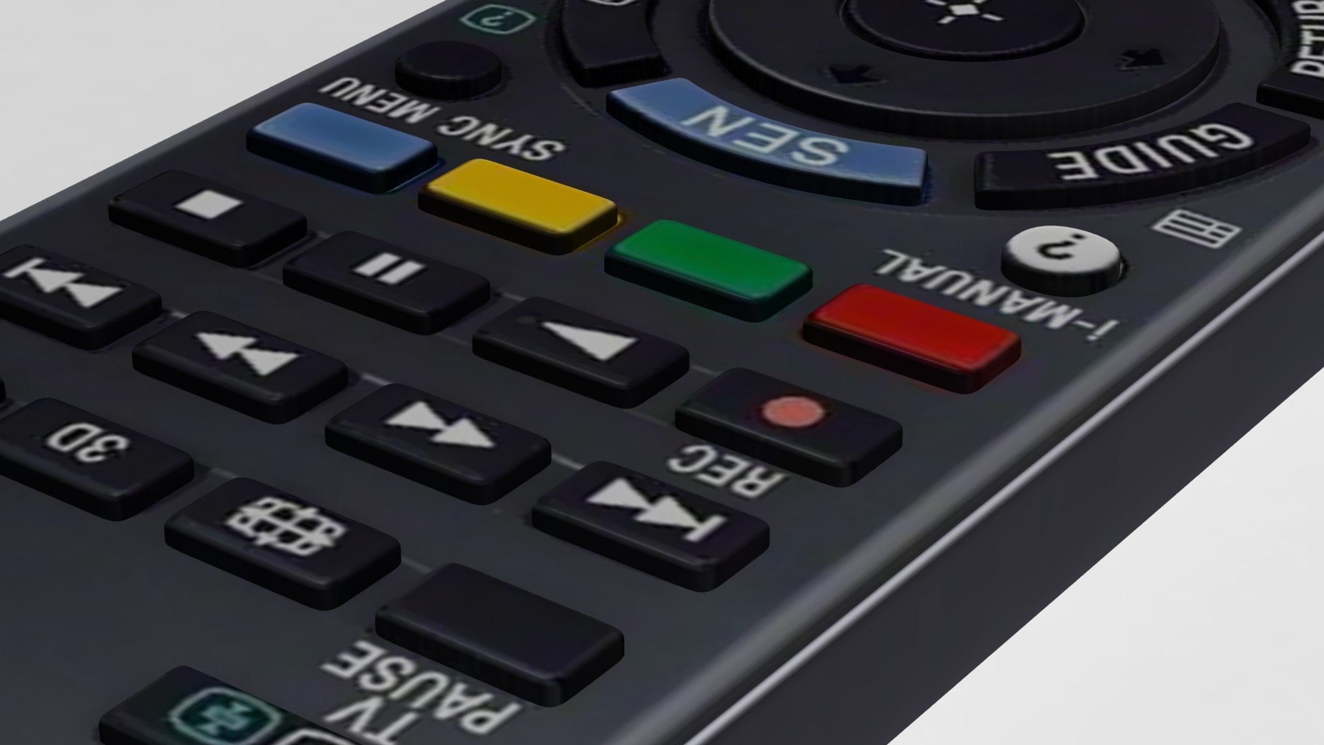 Hdtv Remote Control 3d Model
