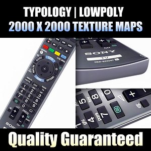 hdtv remote control 3d model