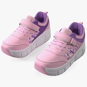 Roller Shoes Pink 3D