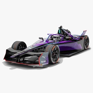 TAG Heuer Formula E Team 2026 Gen3 Evo Race Car 3D model