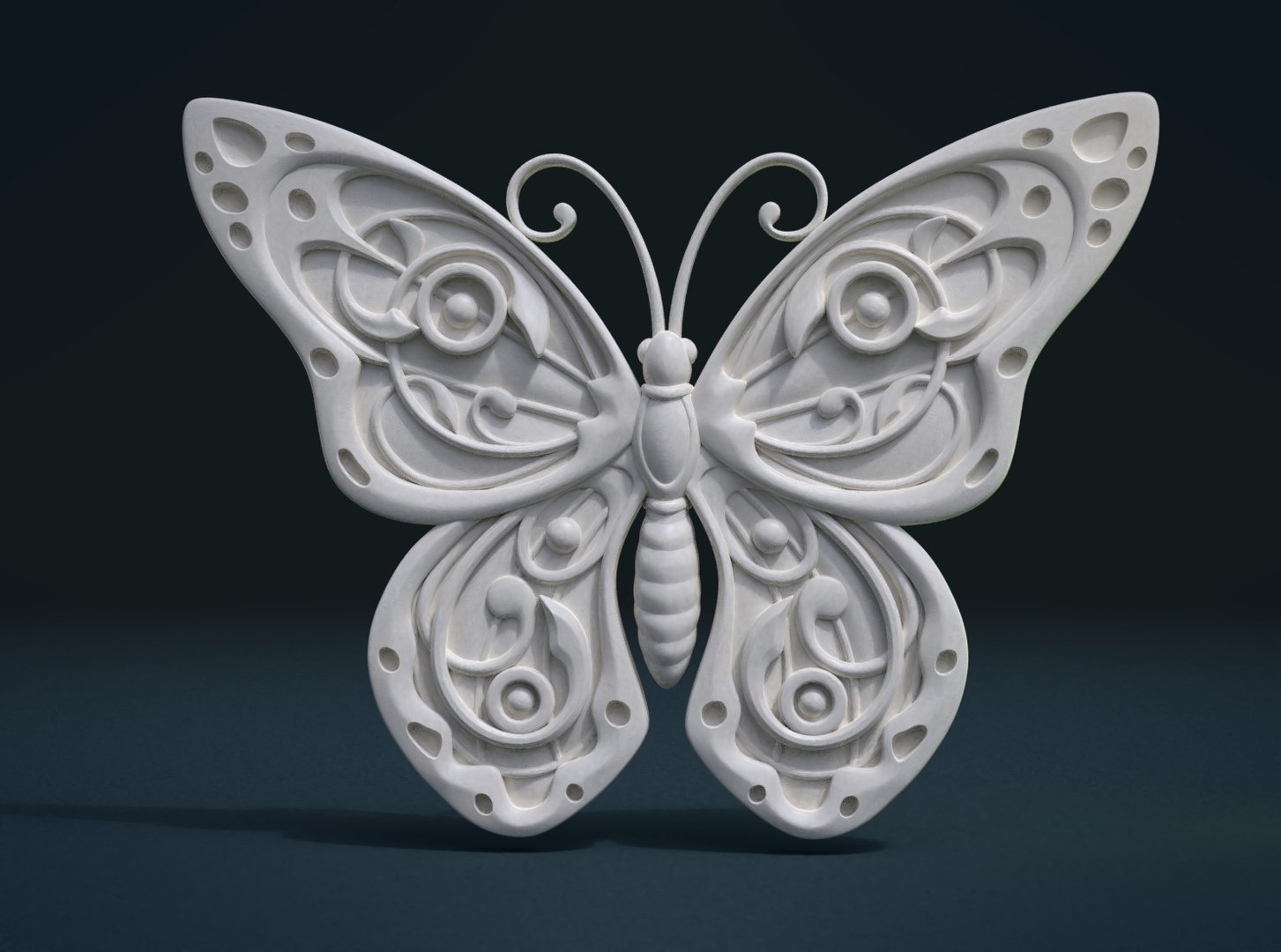 3 д бабочка чертеж Butterfly Relief 3D Model - TurboSquid 1334996