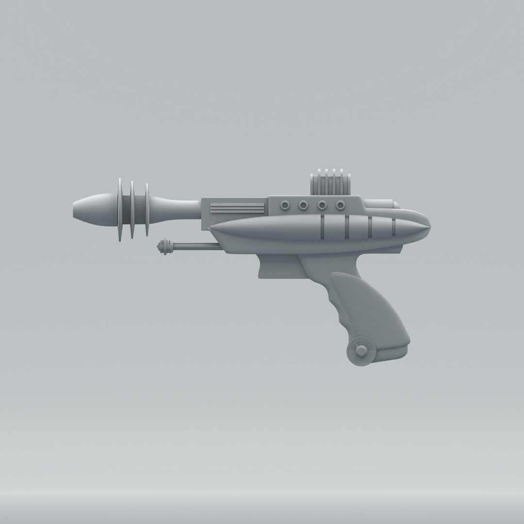 3d model gun