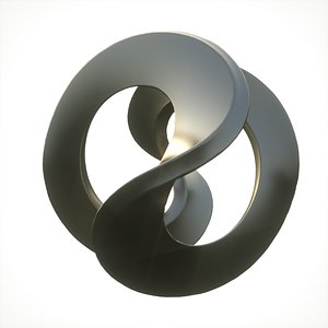 infinity loop abstract 3D model