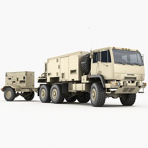 AN/TPQ-53 Operations control shelter+Generator MEP806