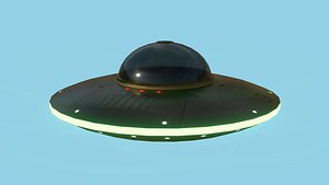 Spaceship UFO B2 - Black - Alien SciFi Vehicle