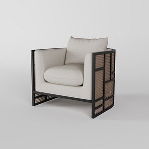 3D model Four Hands June Chair 3d Model