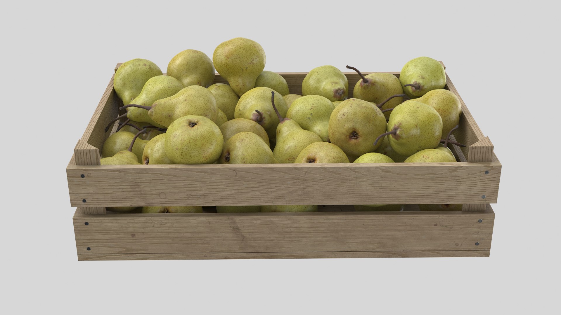 3D Pear Crate - TurboSquid 1885230
