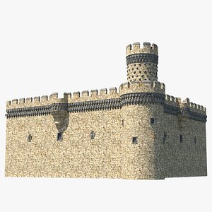 castle corner wall model