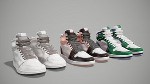 Sneakers Shoes  Vol01 3D model
