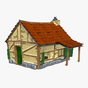 3D Little farm house model