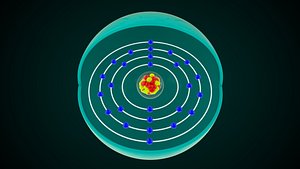 3D Iron Chemical Element