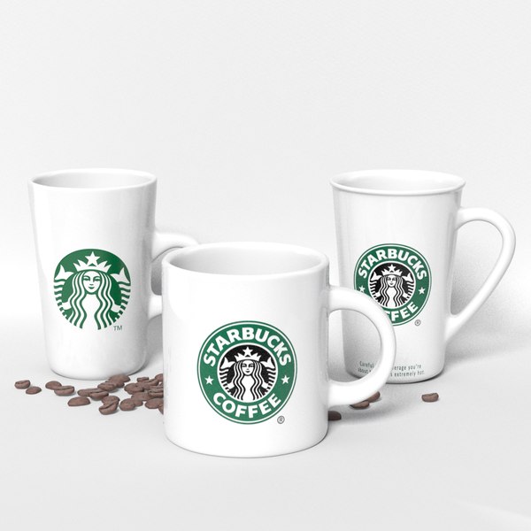 Modello 3D Set di tazze Starbucks - TurboSquid 1322386