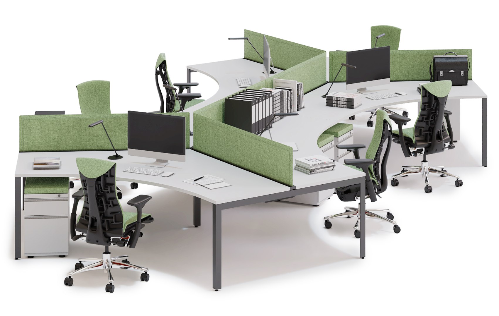3D Herman Miller Layout Model - TurboSquid 1486727