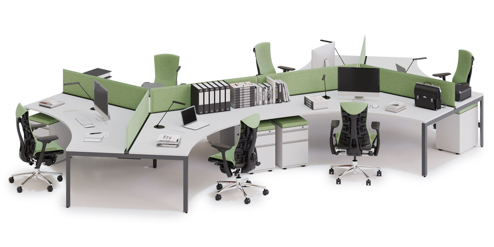 3D Herman Miller Layout Model - TurboSquid 1486727