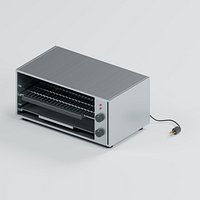 Countertop Salamander Grill with Adjustable Rack and Drip Pan