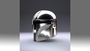 3D mandalorian helmet