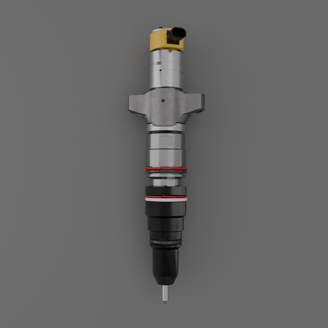 3D Cat-Style Diesel Injector - Full Assembly - TurboSquid 2419292